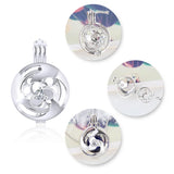 Shamrock Flower Pendant Silver 925 Zicron Cage Women