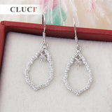 925 Silver Zircon Water Drop Earrings for Women SE112SB