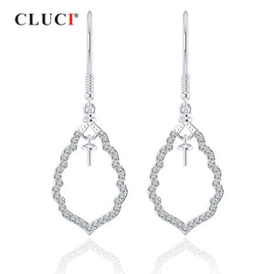 925 Silver Zircon Water Drop Earrings for Women SE112SB