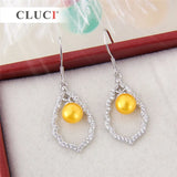 925 Silver Zircon Water Drop Earrings for Women SE112SB