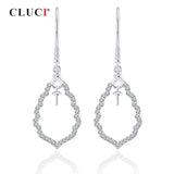 925 Silver Zircon Water Drop Earrings for Women SE112SB
