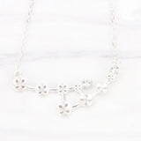 925 Silver Zircon Pearl Pendant Necklace Mounting Wedding Jewelry SN052SB
