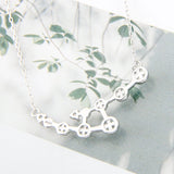 925 Silver Zircon Pearl Pendant Necklace Mounting Wedding Jewelry SN052SB