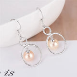 925 Silver Big Round Pearl Earring Mounting SE137SB