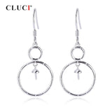 925 Silver Big Round Pearl Earring Mounting SE137SB