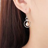 925 Silver Big Round Pearl Earring Mounting SE137SB