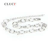 Silver 925 Bracelet with Pearl Charms for Women SB037SB