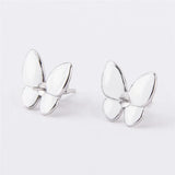 925 Silver Butterfly Earrings Women Wedding Sterling Silver SE159SB