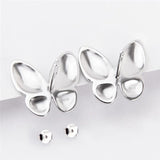 925 Silver Butterfly Earrings Women Wedding Sterling Silver SE159SB