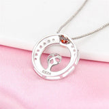 925 Sterling Silver Romantic Zircon Charms Pendant for Women