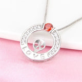925 Sterling Silver Romantic Zircon Charms Pendant for Women