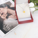 925 Silver Zircon Pendant Necklace SP243SB