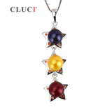 Red Zircon Star Pendant 925 Silver