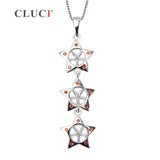Red Zircon Star Pendant 925 Silver