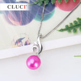 Sterling Silver DIY Pearl Pendant Fit 7mm Pearl Necklace Pendant SP234SB