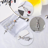 Sterling Silver 925 Christmas Tree Pendant Necklace Women Jewelry