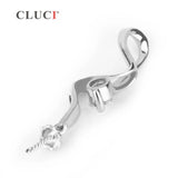 925 Silver Pearl Pendant Mounting Zircon Charm Pendant
