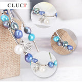 Freshwater Pearl Bracelet Charm Jewelry FB1001SB