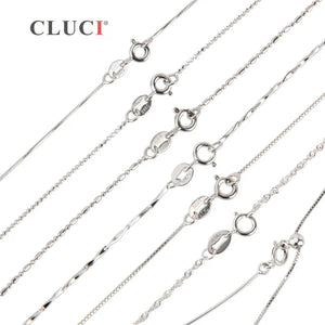925 Sterling Silver Chain Necklace w/ Spring Clasp for Pendant