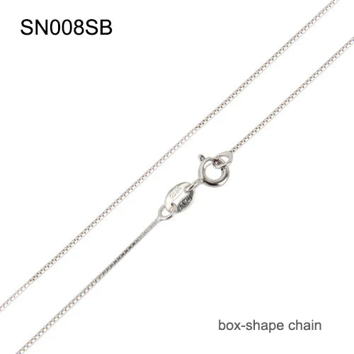925 Sterling Silver Chain Necklace w/ Spring Clasp for Pendant