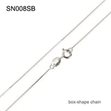 925 Sterling Silver Chain Necklace w/ Spring Clasp for Pendant