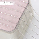 925 Sterling Silver Chain Necklace w/ Spring Clasp for Pendant