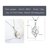 Sterling Silver CZ Pearl Pendant Setting Charm