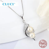 Sterling Silver CZ Pearl Pendant Setting Charm