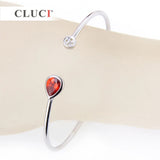 Zircon Bead Charms 925 Sterling Silver Bracelet for Women