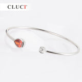 Zircon Bead Charms 925 Sterling Silver Bracelet for Women