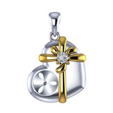 925 Silver Heart Pendant Necklace with Pearl for Women Christmas Gift