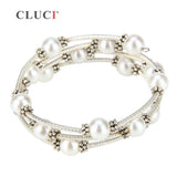 Adjustable Wire Wrap Bracelet Pearls Love Wedding Charm