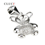 925 Sterling Silver Animal Pendant Bear Necklace Charms SP159SB