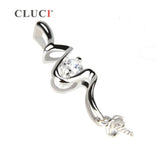 925 Silver Pearl Seat Pendant Fitting, 25.4*6.2mm Accessory