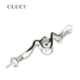 925 Silver Pearl Seat Pendant Fitting, 25.4*6.2mm Accessory