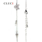 925 Silver Bracelet Letter A Clasp DIY Pearl Bracelet SB010SB