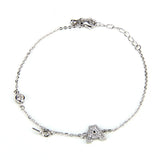 925 Silver Bracelet Letter A Clasp DIY Pearl Bracelet SB010SB