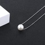 CMX02 Charm Shell Pearl Jewelry 925 Sterling Silver Pearl Necklace Pendant