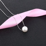 CMX02 Charm Shell Pearl Jewelry 925 Sterling Silver Pearl Necklace Pendant