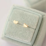 CMajor 9ct Solid Earring Sweet Heart-shaped Stud Earrings for Women