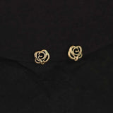 CMajor 9ct Solid Earring Flower Shape Studs for Women