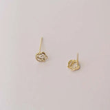 CMajor 9ct Solid Earring Flower Shape Studs for Women