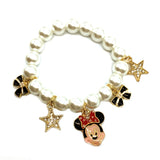 Leaf Number 5 Tower Resin Pearl Strand Bracelet