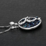 COCOM Female Fish Pendant Necklace with Austrian Crystals