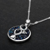 COCOM Female Fish Pendant Necklace with Austrian Crystals