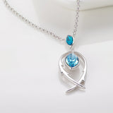 COCOM Fish Pendant Necklace with Austrian Crystals