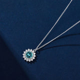 COCOM Snowflake Necklace with Austrian Crystals