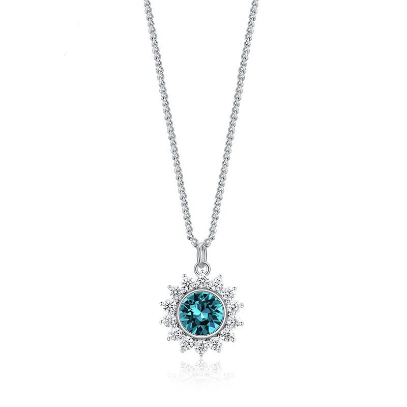 COCOM Snowflake Necklace with Austrian Crystals