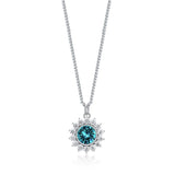 COCOM Snowflake Necklace with Austrian Crystals