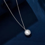 COCOM Snowflake Necklace with Austrian Crystals